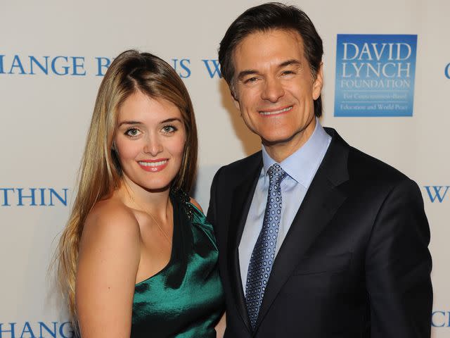 <p>Steve Eichner/WWD/Penske Media/Getty</p> Daphne Oz and Dr. Mehmet Oz attend the David Lynch Foundation's Change Begins Within benefit.