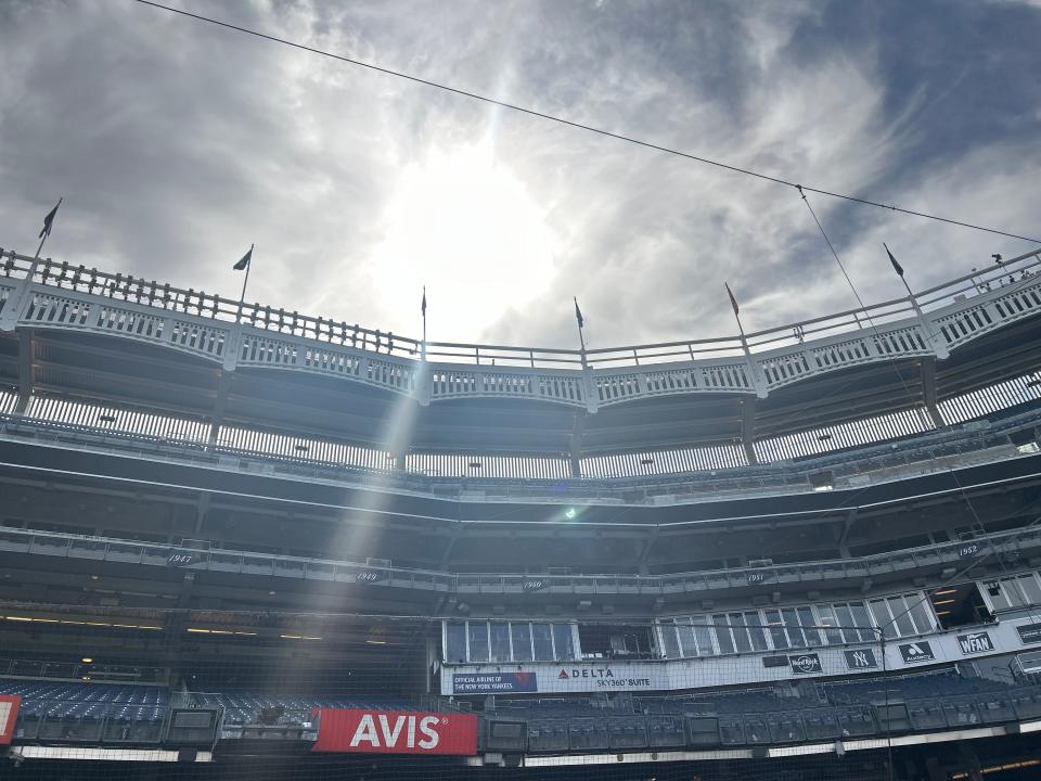 The FIFA World Cup games at MetLife in 2026 will occur when when professional baseball is in full swing at Yankee Stadium, above and Citi Field.