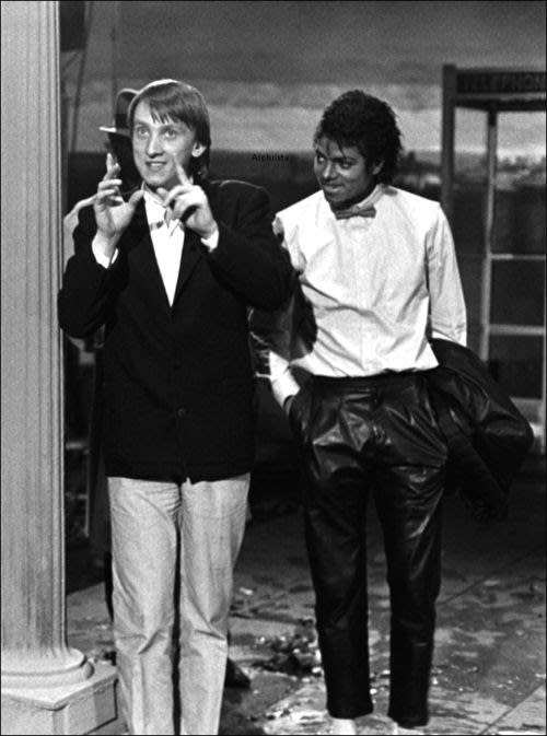 Steve Barron and Michael Jackson. (Photo: Courtesy of Steve Barron)