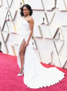 <p>Regina King rocked a strapless white Oscar de la Renta dress with a high slit and a long train. The winner of the Best Supporting Actress trophy for her performance in <i>If Beale Street Could Talk</i>, King was ready for her moment in the spotlight. (Photo: Getty Images) </p>