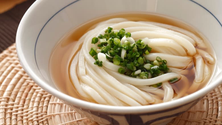 udon noodles in broth