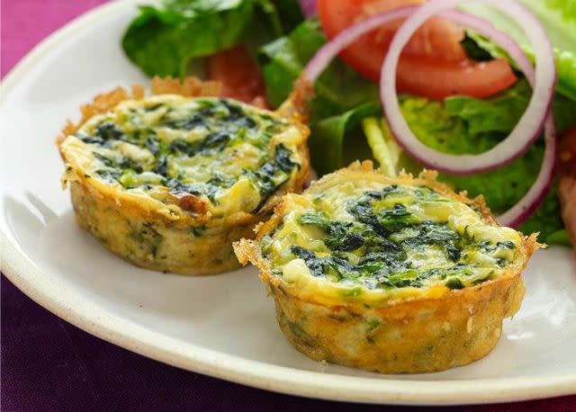 Allrecipes Pictured: Spinach and Spaghetti Squash Quiche