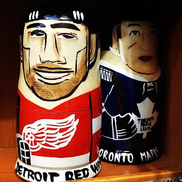 NHL Russian dolls, this time in Prague. (#NickInEurope)