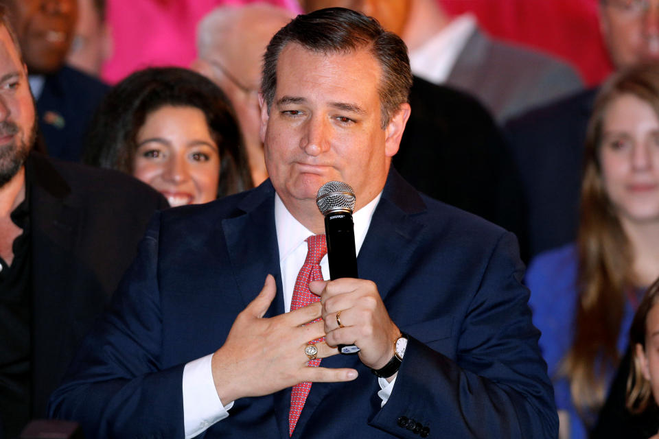 Ted Cruz was one of eight lawmakers signing a letter urging NBA action over its China controversy. (Getty)