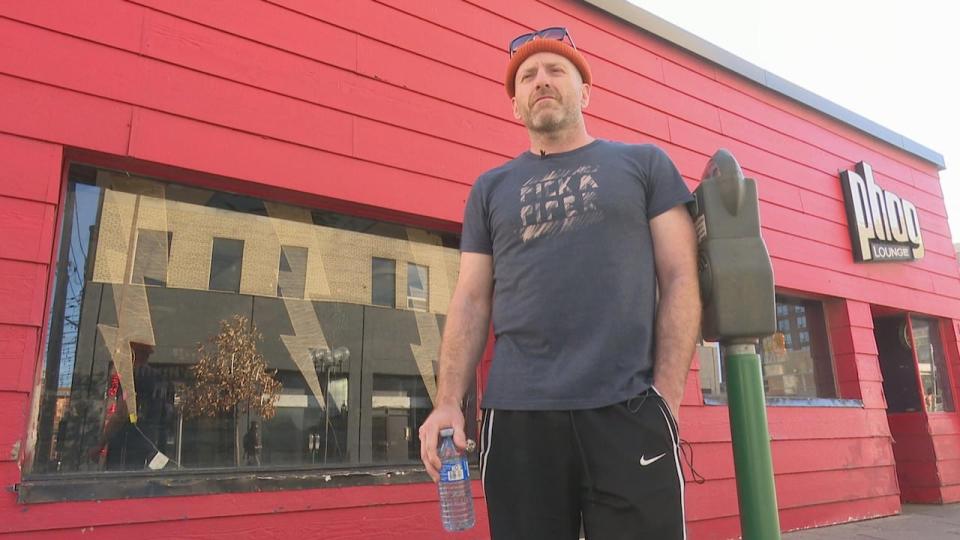 Phog Lounge owner Tom Lucier estimates it'll cost $2,000 to fix the broken window and considers putting up painted plywood instead.