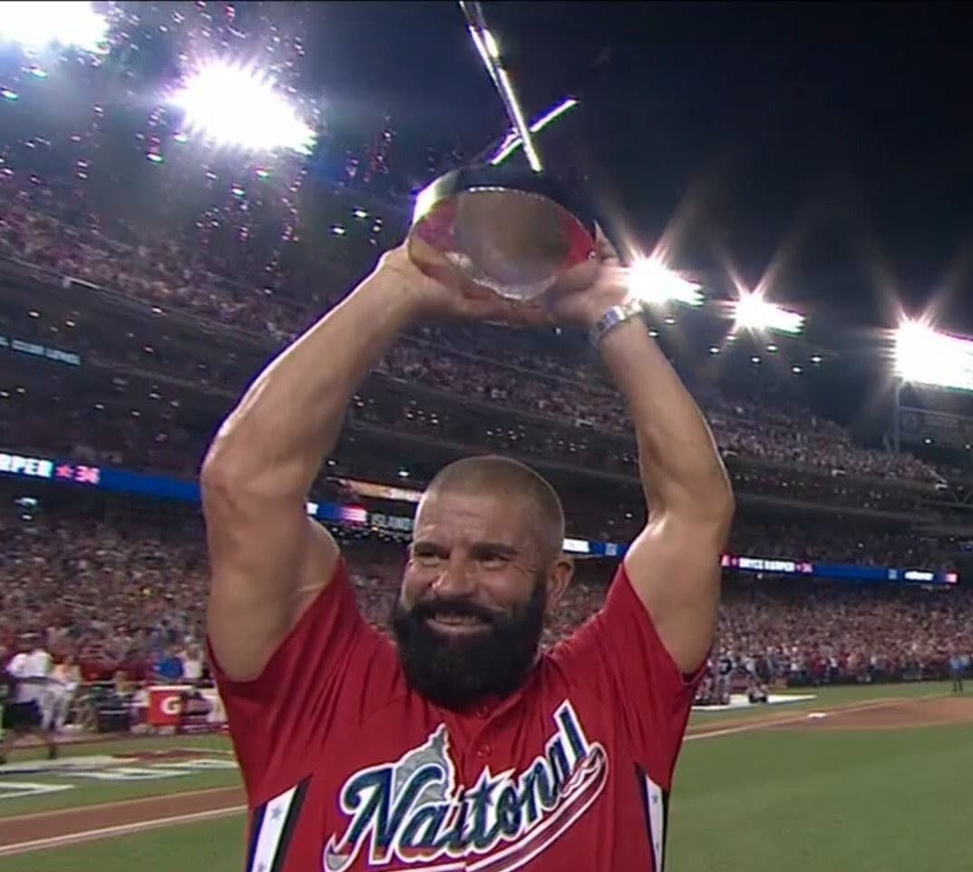 Bryce Harper's dad and his massive biceps completely stole the Home Run  Derby