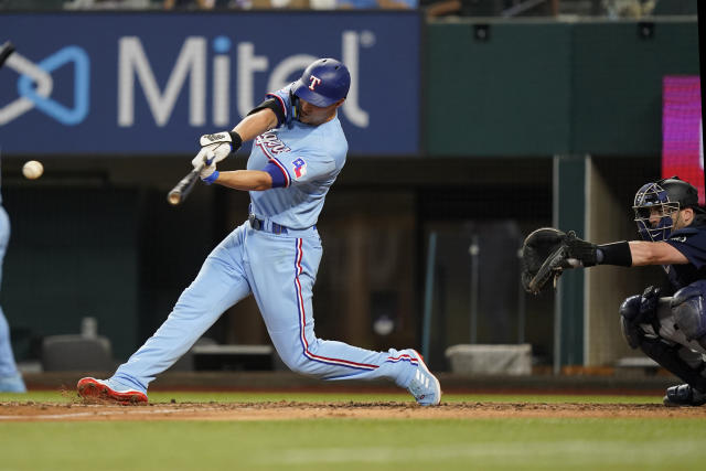 Seager, Sborz lead Rangers past Mariners 5-3 - CBS Texas