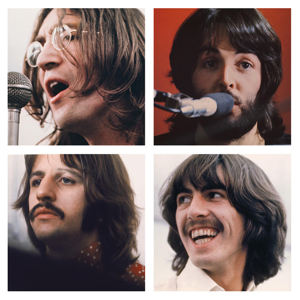 The Beatles, clockwise from top left, John Lennon, Paul McCartney, George Harrison and Ringo Starr.