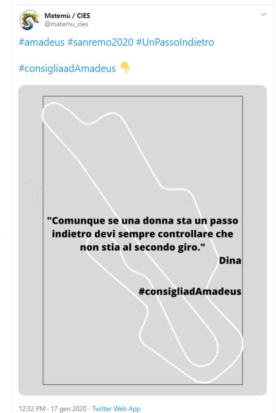 Mentre Amadeus rispedisce al mittente le accuse di sessismo, sui social impazzano i meme sullo scivolone del direttore artistico di Sanremo. Ecco una carrellata sui più divertenti (Twitter)