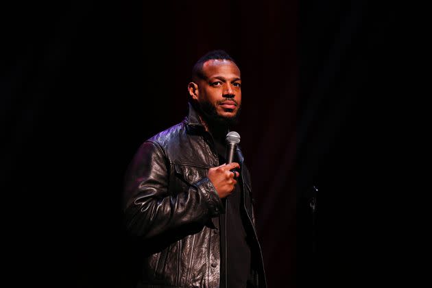 Marlon Wayans performs at the Apollo Theater in New York City. 