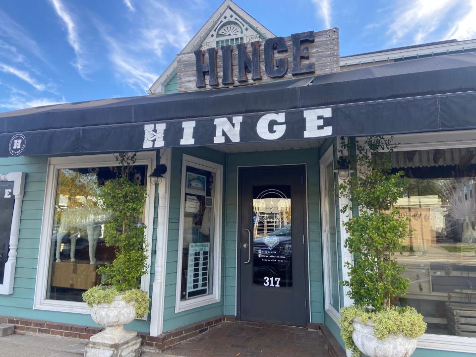 Find women's apparel, accessories, furniture and home decor at Hinge in the Valley Junction neighborhood of West Des Moines.