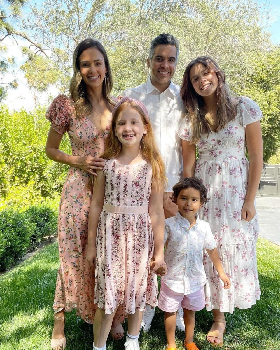 Jessica Alba, Cash Warren, Easter 2021 