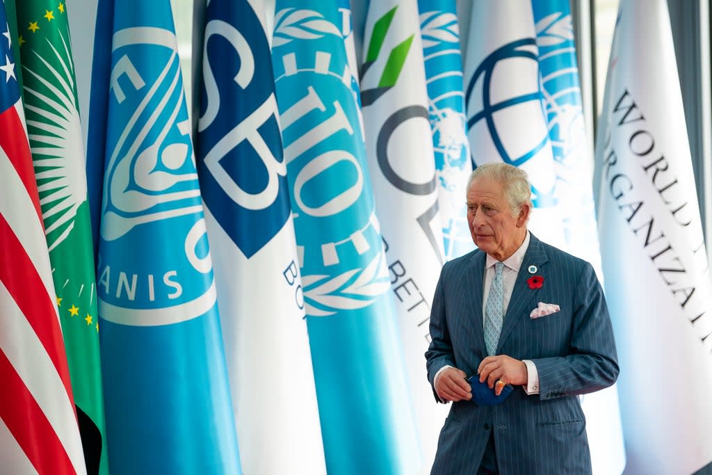 The Prince of Wales arrives at the G20 summit in Rome (Getty Images)