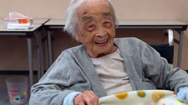 Nabi Tajima died aged 117. Source: Twitter in memoriam