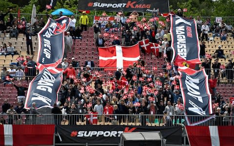 Kevin Magnussen of Denmark and Haas F1 fans enjoy the atmosphere before the Spanish Formula One Grand Prix at Circuit de Catalunya - Credit: GETTY IMAGES