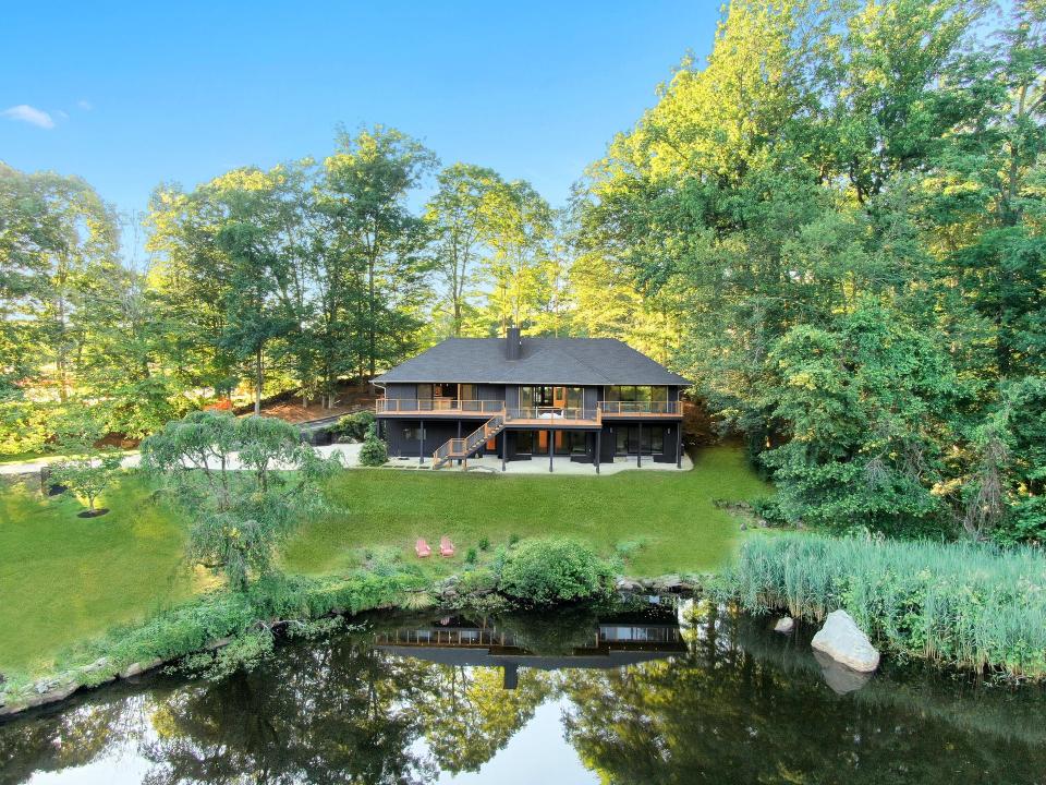 This particular project included the main house on the property (seen here) and a separate barn.