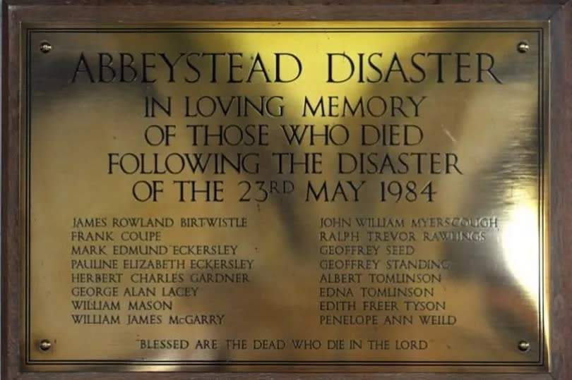 A plaque in the village of St Michaels on Wyre pays tribute to those who lost their lives in the Abbeystead disaster