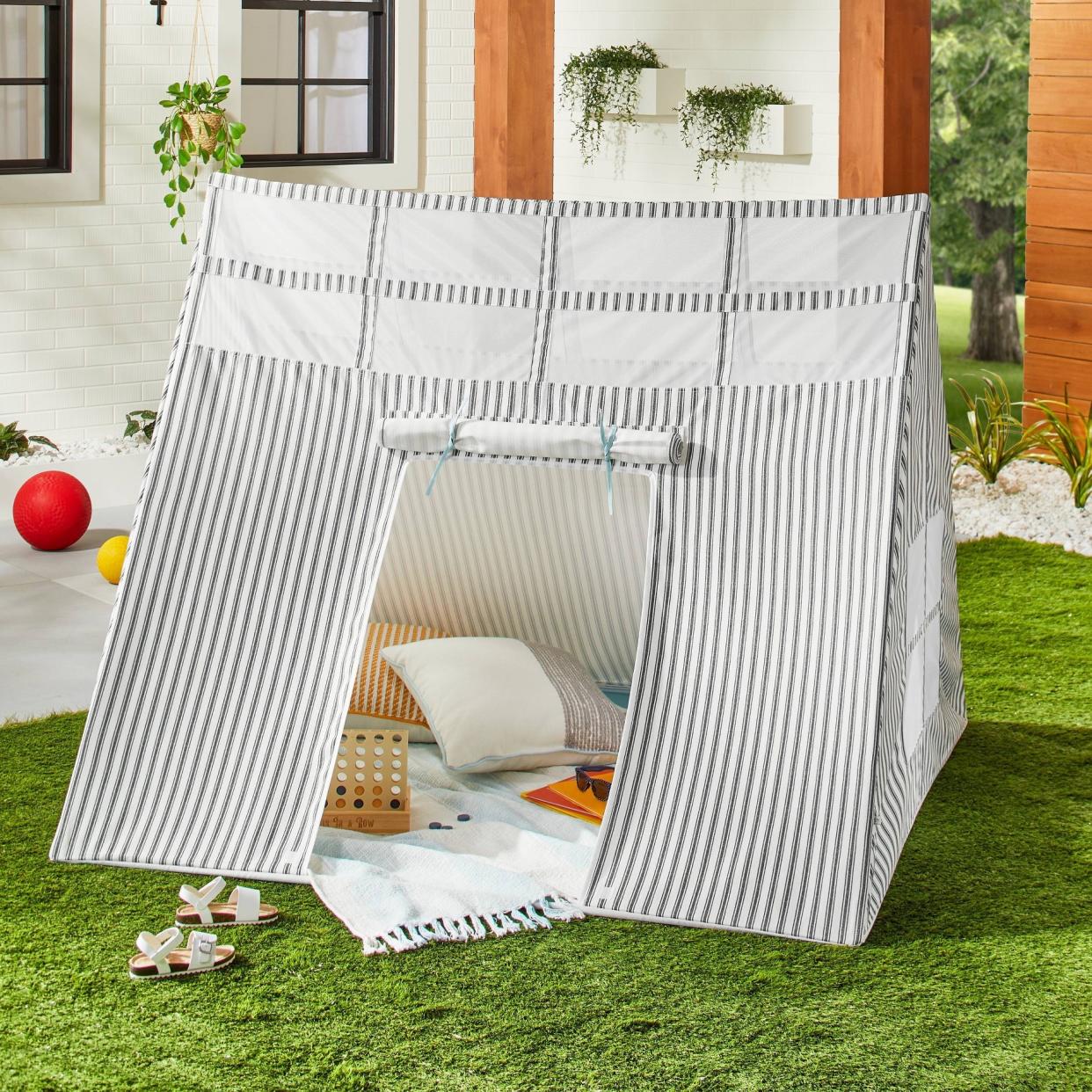 Hearth and Hand by Magnolia Kids Striped Stargazing Play Tent