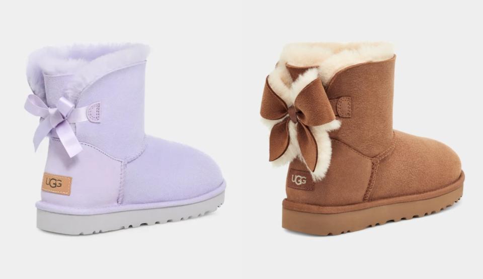 Ugg, Bailey Bow boot, bows, sheepskin, shearling, balletcore, dainty.