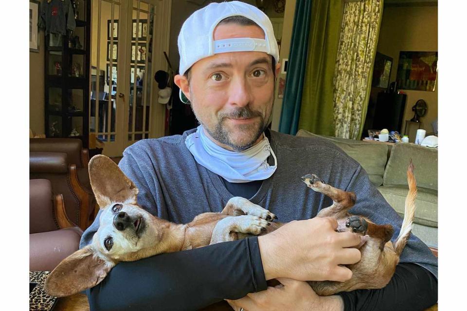 Kevin Smith/instagram Kevin Smith and dog Shecky 