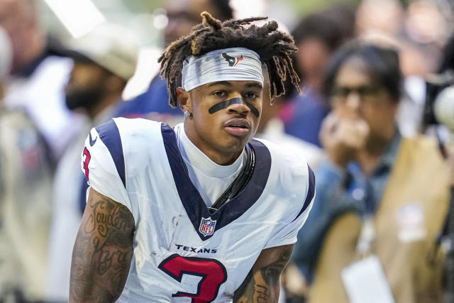 WATCH: Texans WR Tank Dell goes spin cycle against the Panthers - Yahoo  Sports