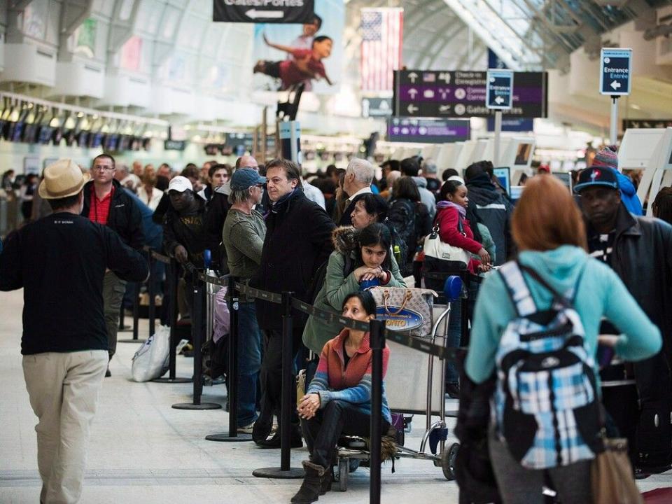  Passengers line-up during flight delays and cancellations at Toronto’s Pearson International Airport. The backlog of air passenger complaints at Canada’s transport regulator has hit a new high.