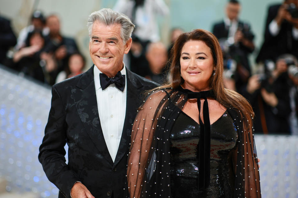 Pierce Brosnan and Keely Shaye Smith