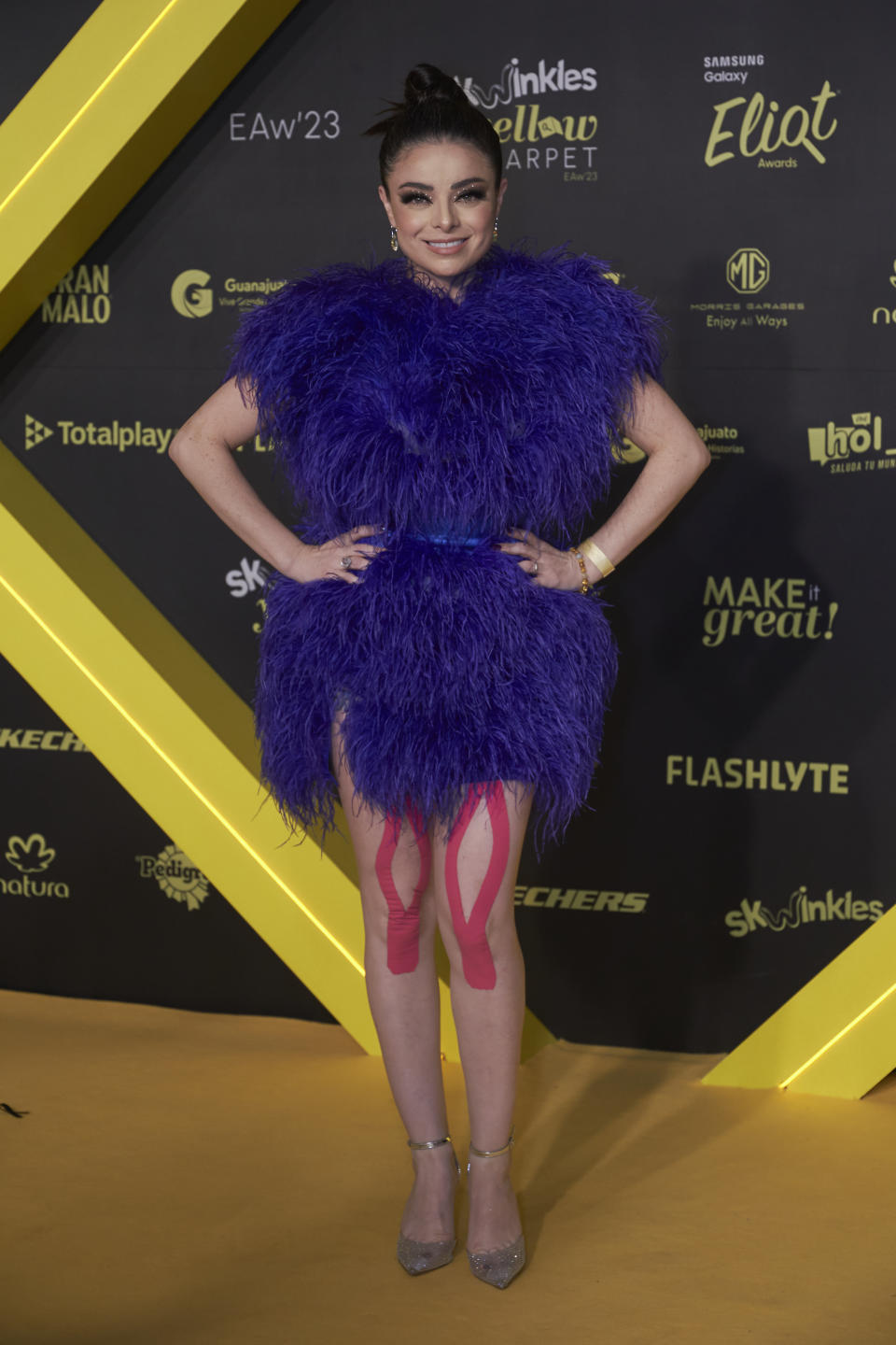 Violeta Isfel en la alfombra amarilla de los 'Eliot Awards 2023', México. (Photo by Jaime Nogales/Medios y Media/Getty Images)