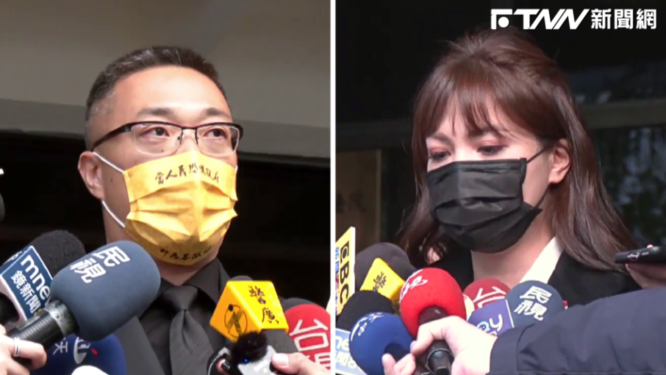 名嘴朱學恒（左圖）去年被控2度強吻台北市議員鍾沛君（右圖），台北地院一審今日宣判。（圖／資料畫面）