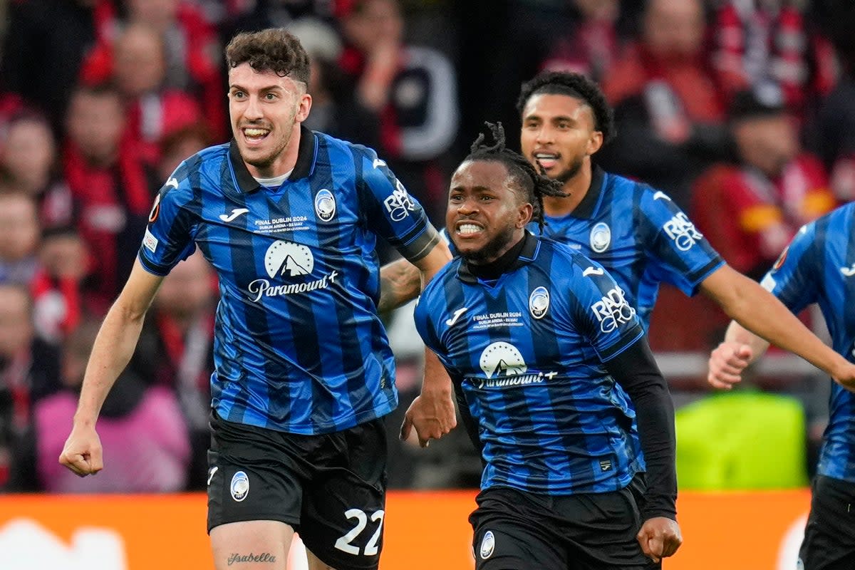 Hat-trick hero: Ademola Lookman fired Atalanta to victory in Dublin (AP)