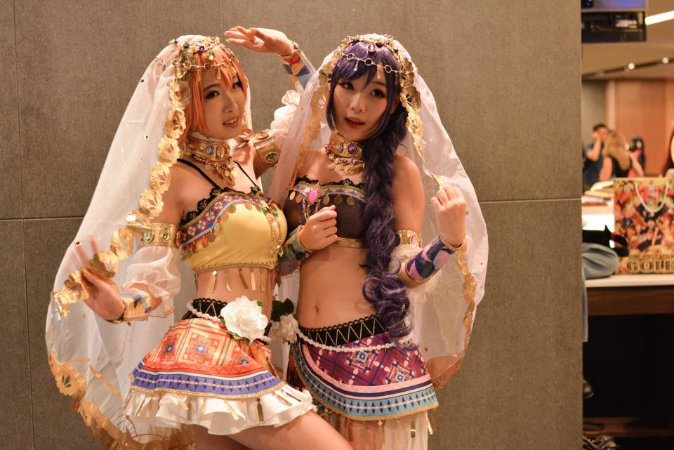 Cosplayers at the Suntec Convention Centre for this year’s Anime Festival Asia Singapore.