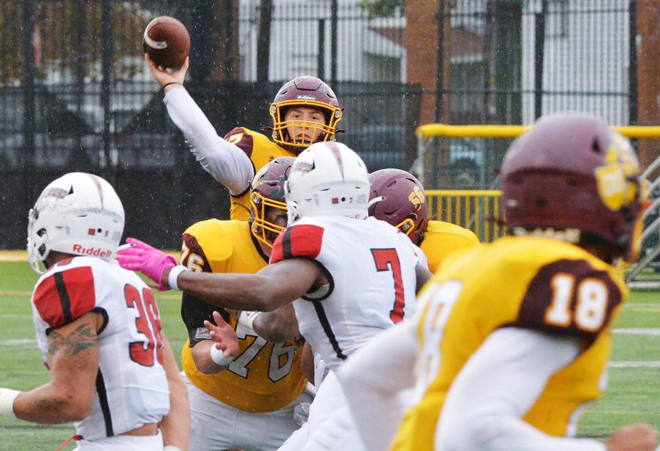 Kory Curtis turned in one of the best seasons ever by a Gannon quarterback in 2021 with 2,255 passing yards and 20 touchdowns.