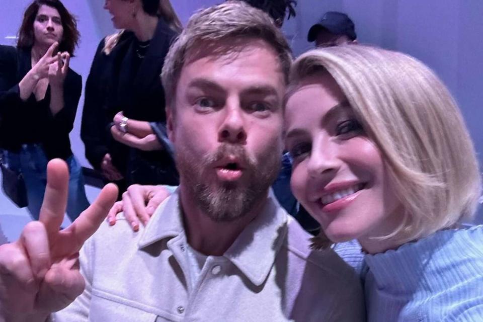 <p>Julianne Hough/Instagram</p> Derek Hough and Julianne Hough