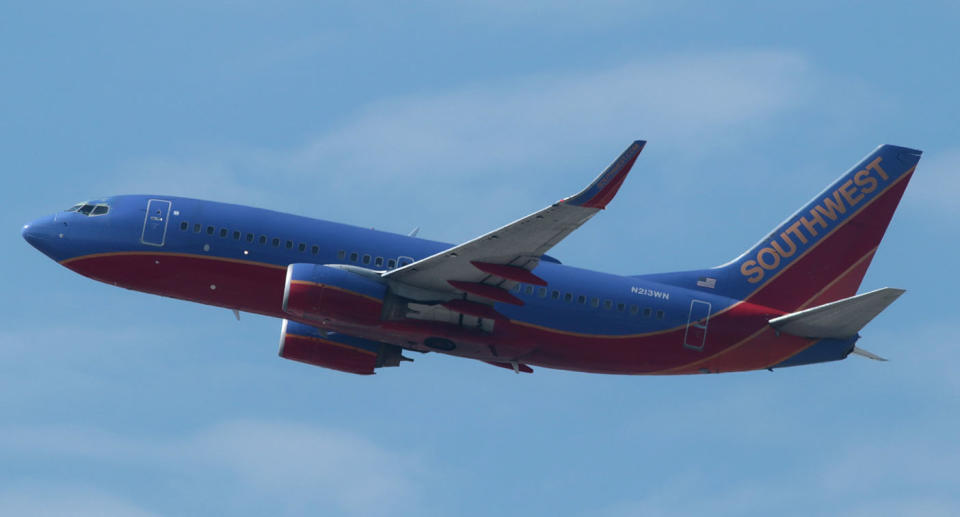 The Southwest Airlines flight had departed from Seattle and was en-route to Dallas, Texas, when the heart was located. Image: Getty