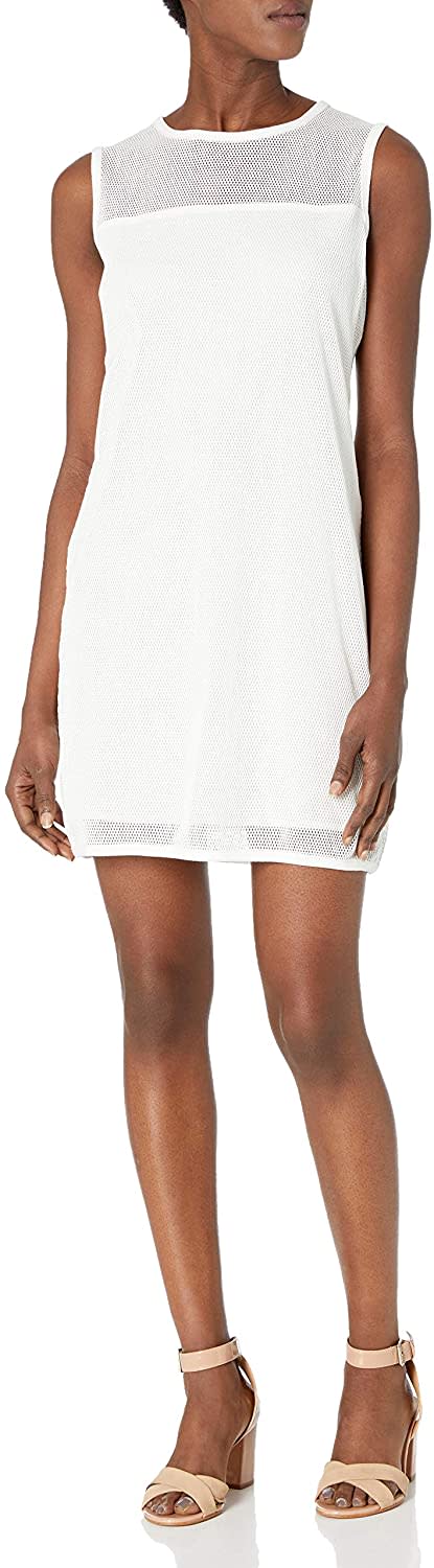 Joan Vass Women's Cotton Mesh Dress