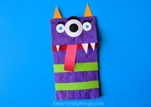 Paper Bag Monster Puppet