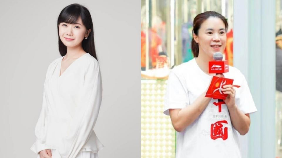 福原愛、大陸「桌球界一姐」王楠。（圖／翻攝自福原愛FB、王楠微博）