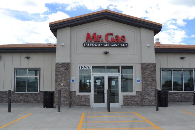 At Mr. Gas Travel Center, Jerome, Idaho, customers can order street tacos, rotisserie chicken and other treats from food trucks located inside the store.