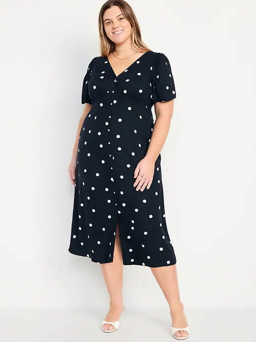 Waist-Defined Midi Dress (Photo by Old Navy)