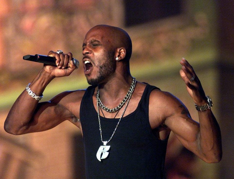 DMX performs at The Source Hip-Hop Music Awards 2001 at the Jackie Gleason Theater in Miami Beach, Florida. (Photo by Scott Gries/ImageDirect)