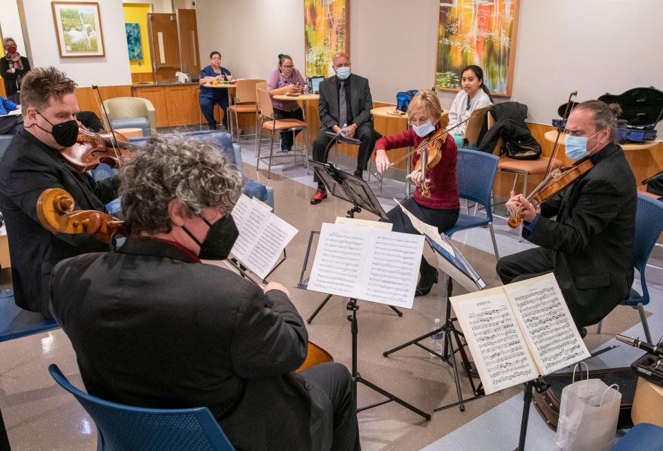 The Worcester Chamber Music Society performs a “Music Heals” concert for staff and others Nov. 18 at UMass Memorial Medical Center - Memorial Campus.