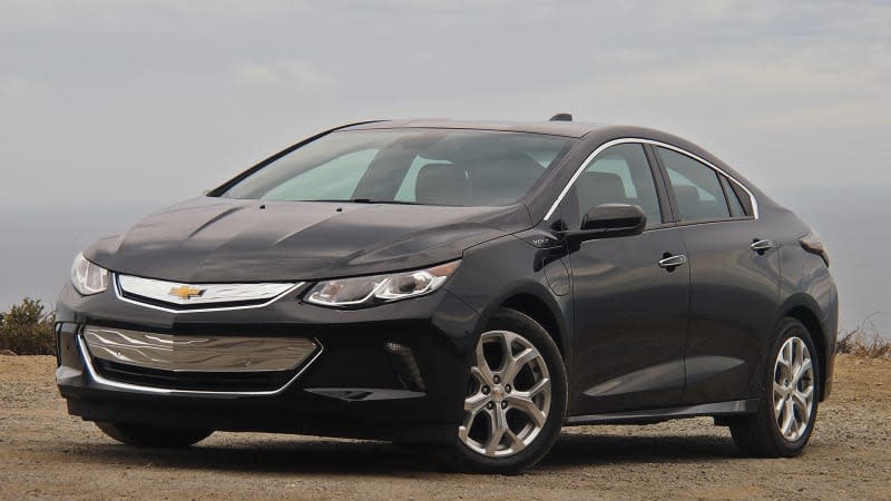 Chevy Volt sedan in black