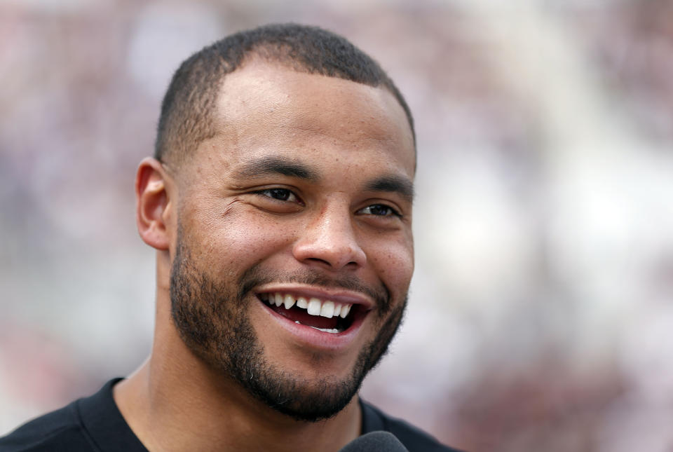 A key part of the Cowboys’ upcoming season will be Dak Prescott’s level of leadership and influence on the rest of his team. (AP Photo/Rogelio V. Solis)