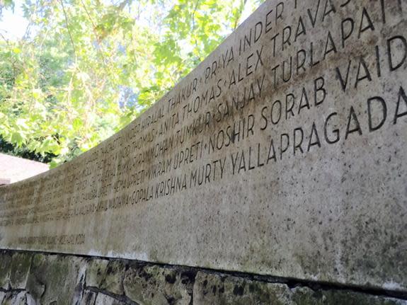 The memorial in Stanley Park names all of the people who lost their lives in the 1985 Air India bombings.  (CBC - image credit)