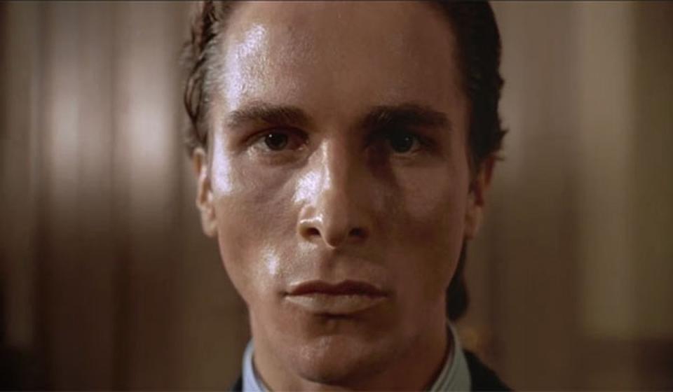 Famous narcissistic psychopath, Patrick Bateman was played by Christian Bale in the film American Psycho. Image: Lions Gate Films, Sony Pictures Releasing.