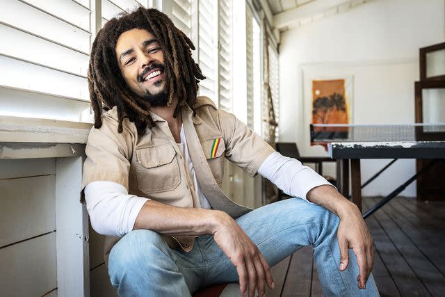 <p>Paramount Pictures</p> Kingsley Ben-Adir as Bob Marley in 'Bob Marley: One Love.'