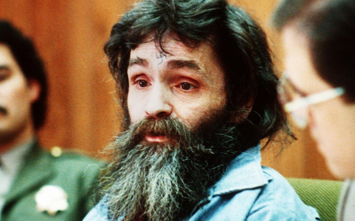 Charles Manson, seen here in 1986, has died aged 83 - AP