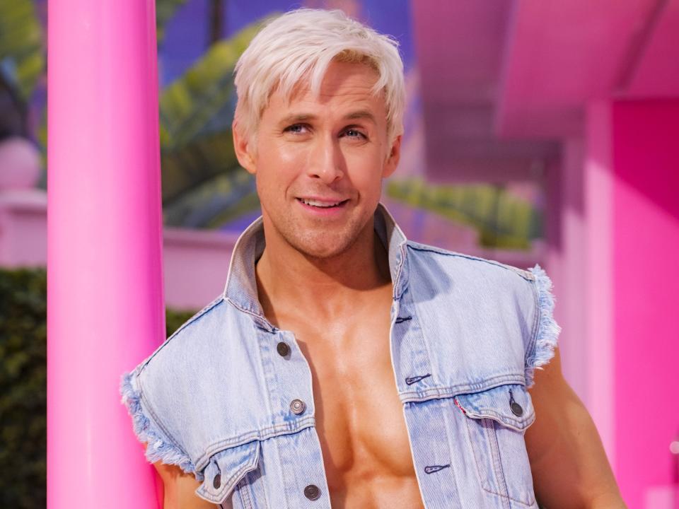 Ryan Gosling as Ken in a first-look image for "Barbie."