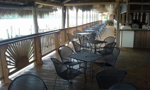 Prior to Hurricane Ian on Sept. 28, 2022, the old Railroad Depot in Everglades City had a useable patio for a restuarant.