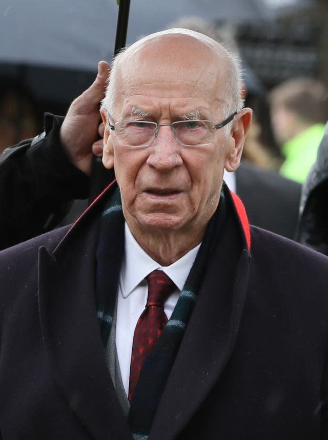 Sir Bobby Charlton's dementia diagnosis was confirmed last year 